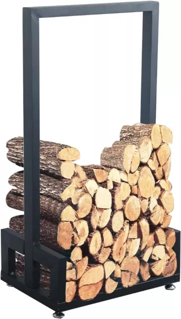 Industrial & Rustic Heavy Duty Firewood Log Rack for Home Fire Place... 2