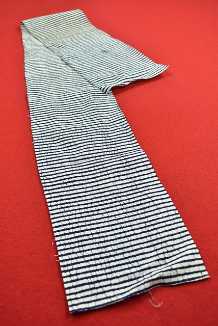 Vintage Japanese Fabric Cotton Antique Boro Patch Indigo Blue Dyed 48.4"/MN04/45