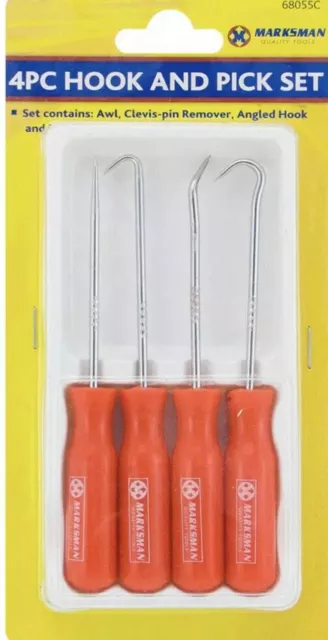 Pick and hook set , seal remover gasket remover 4pc strong curved precision