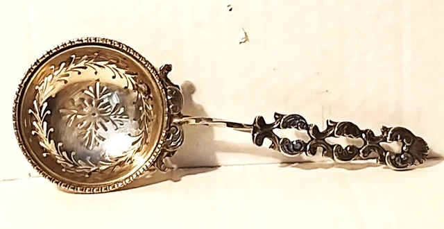 Colino Filtro Da Te' In Argento Antico Primi 900 Manifattura Finissima