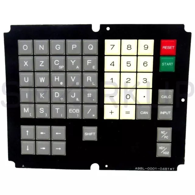 New In Box FANUC A98L-0001-0481#M#T Membrane Keysheet Keypad