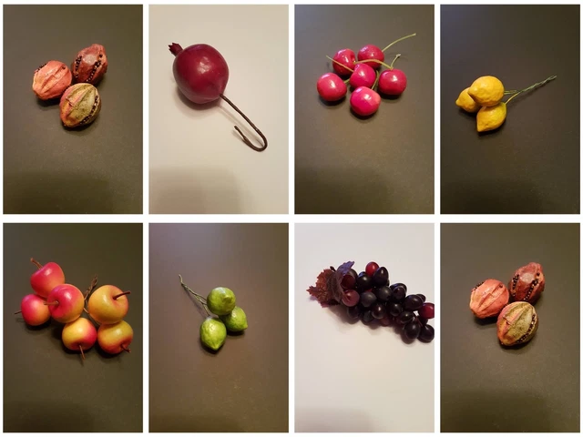 Mini Deko Obst Früchte künstliche Bastel Floristik Zubehör Lebensmittel Attrappe