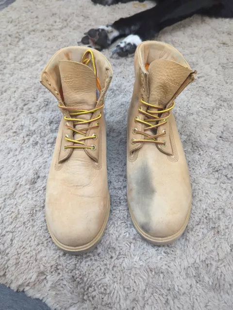 TIMBERLAND ANTI FATIGUE boots size UK 9 waterproof Wheat Colour £20.00 ...