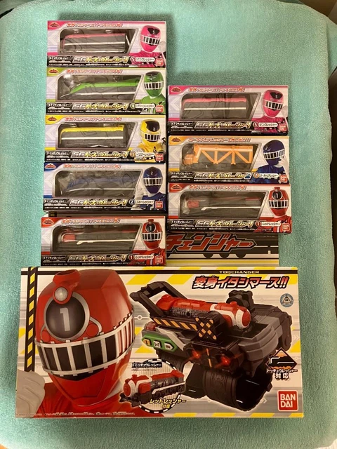 Power Rangers Toqer POWER RANGERS RESSHA Sentai ToQger ToQ Changer Train Ressha 8p set ...