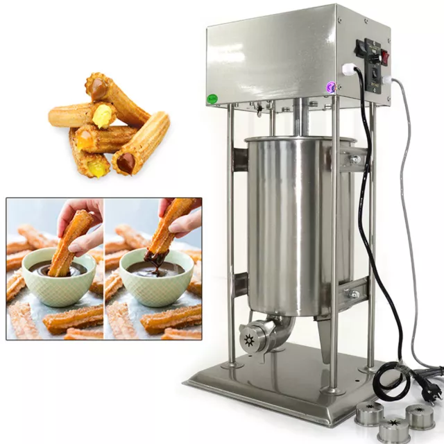 Electric Spanish Donuts Maker Machine With 4*Mould 15L Dough Sticks Machine