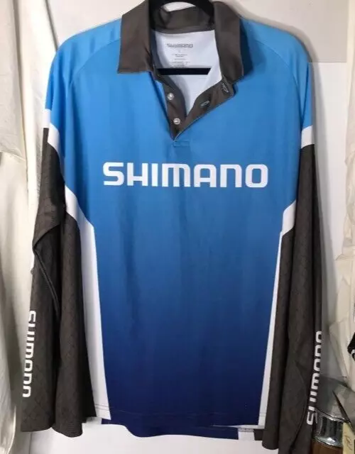 Shimano Corporate Long Sleeve Polo Shirt Size L in great condition