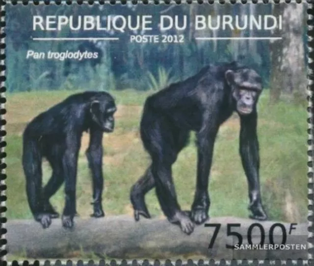 Burundi 2857 (kompl.Ausg.) postfrisch 2012 Schimpanse