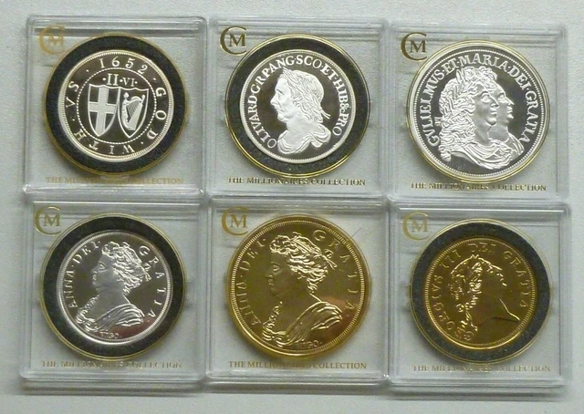 Millionaires Collection HM Sterling Silver Examples of Rare Early Coins See Menu