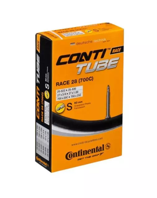 Continental Race 28 700x20/25c 60mm Presta Valve Road Bike Tube