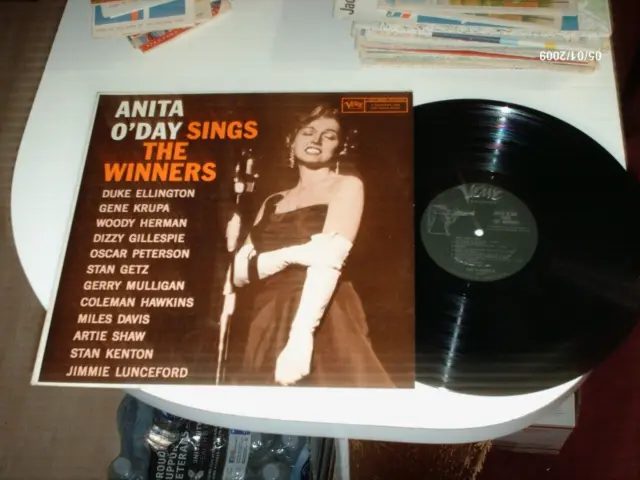 Anita O'Day Sings The Winners Vinyl LP Verve Records MG V-8283  FREE SHIPPING
