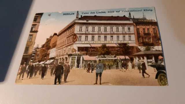 AK Berlin 1929 Unter den Linden, Blick auf Feinkonditorei König