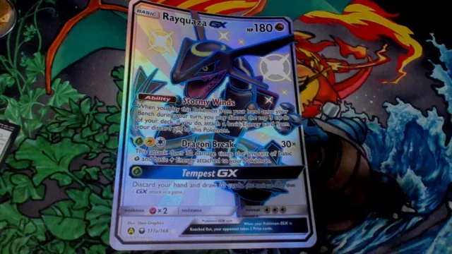 Shiny Rayquaza GX Promo card from Hidden Fates - Pokemon TCG