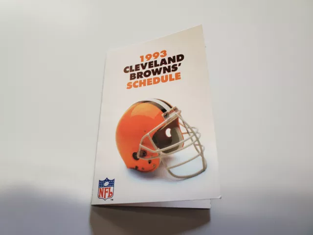 RS20 Cleveland Browns 1993 NFL Football Pocket Schedule - Keystone Light Beer