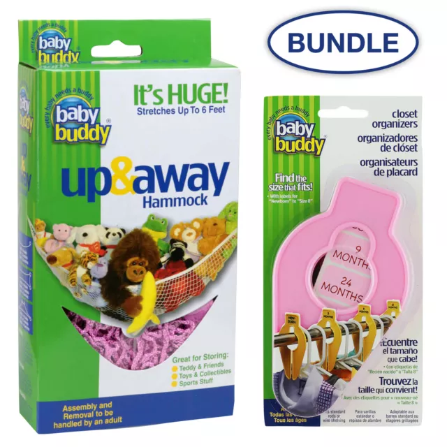 Baby Buddy Bundle Up and Away Hammock and Closet Organizers 5 count