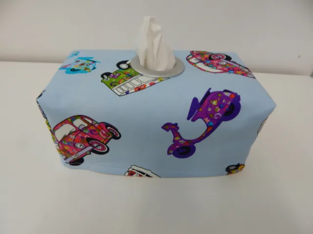 Tissue Box Cover Retro Combis Minis Vespers With Circle Opening - Gorgeous!