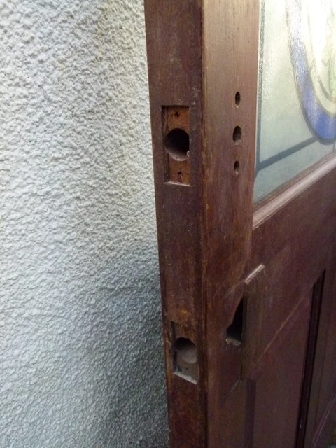 hardwood front Door Glass Panel Edwardian Victorian Door 5