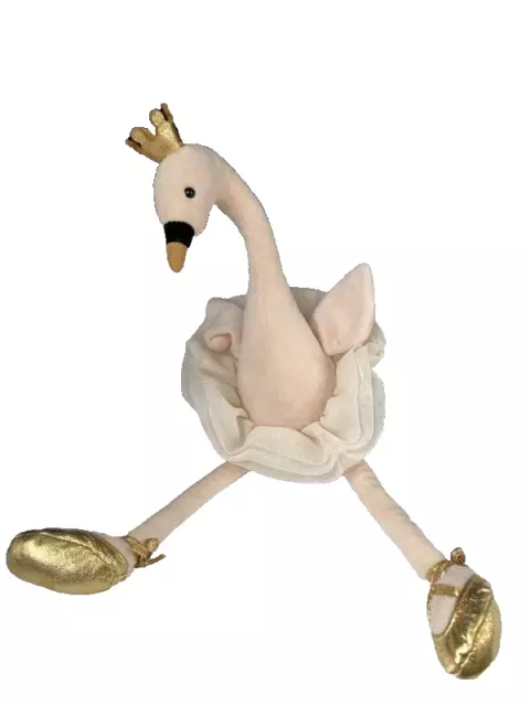 JELLYCAT FANCY FLAMINGO Pink Plush Stuffed Animal Ballerina 39cm Ballet Crown 18.00 PicClick UK