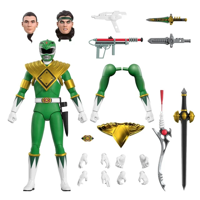 Mighty Mophin Power Rangers Ultimates - GREEN RANGER - Wave 1 Figure Super7 MIB