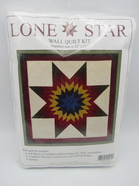 Lone Star Wall Quilt Kit by Rachel T. Pellman New Complete Kit Primitive Country