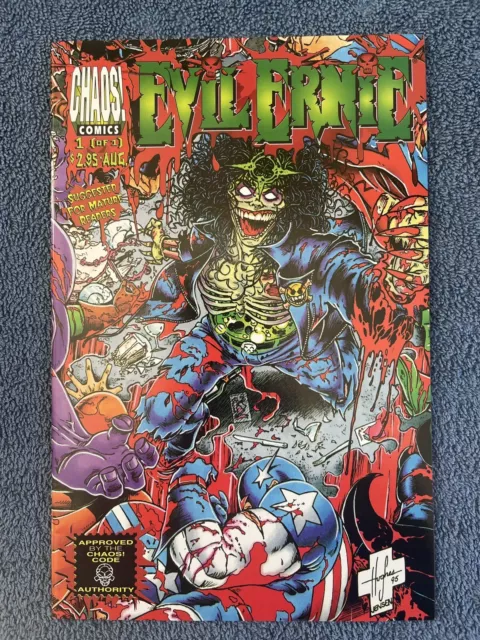 EVIL ERNIE vs the Super Heroes #1 (Chaos! Comics, 1995) Lady Death Poster