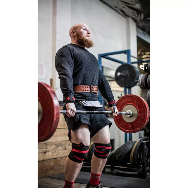 Harbinger Red Line Weight Lifting Knee Wraps 3
