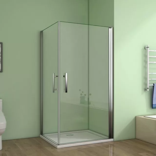 90 x 80 cm Duschkabine SchwingtAzr Eckeinstieg Duschabtrennung Dusche Duschwand