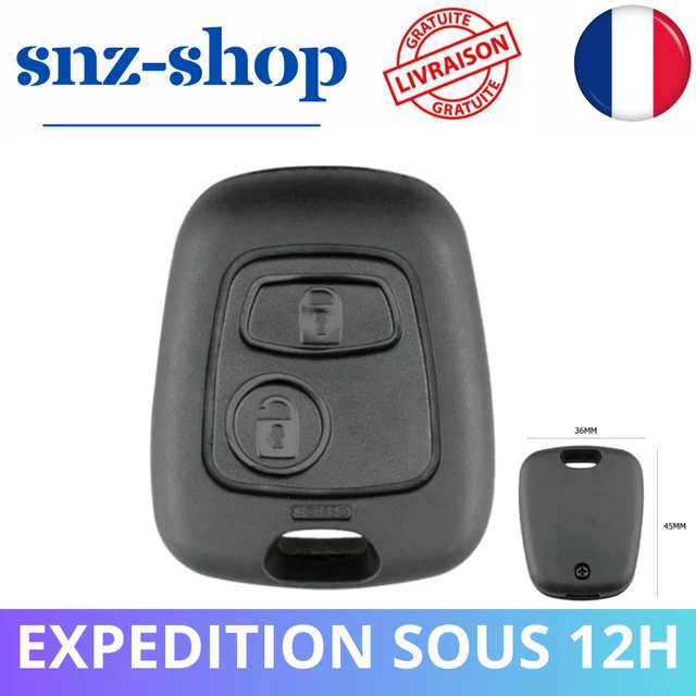 Coque De Télécommande Peugeot Pour 106/206/107/207/307 - Avec 2 Boutons Neuf
