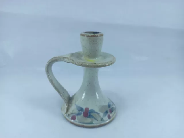 Kersey Studio Pottery - Attractive Design & Decorated Candlestick 3