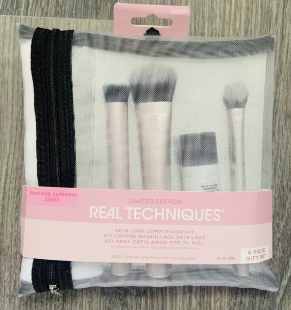 Real Techniques Skin Love Complexion Kit_Foundation_concealer_brush_cleansing