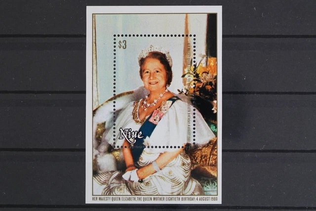 Niue, MiNr. Block 37, Königinmutter, postfrisch / MNH - 633047