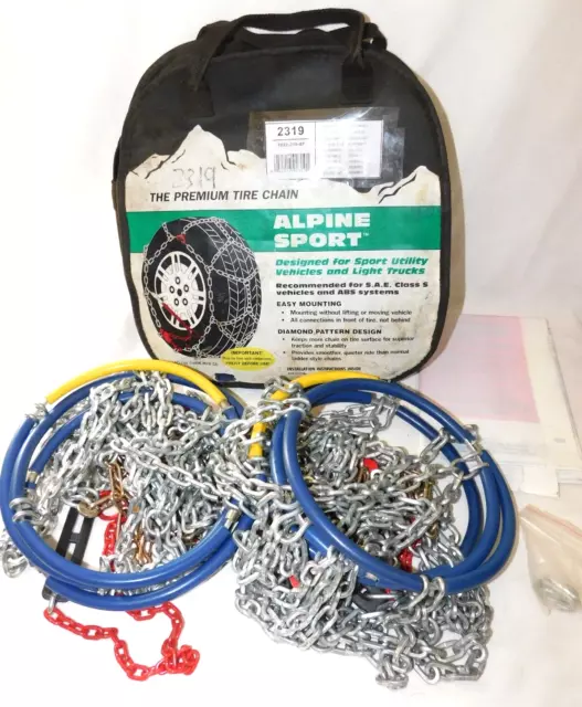 2319 Alpine Sport Light Truck/SUV Tire Snow Chains, Used