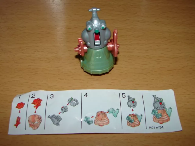 Kinder K01 N°34 - Roboter Variante + Bpz