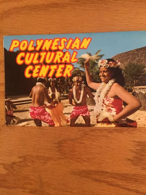 POSTCARD SOUVENIR  FOLDER   Polynesian Cultural Center - Hawaii