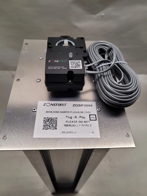 Zonefirst ZDSP2008 Zone Damper Plug-IN Side Mount