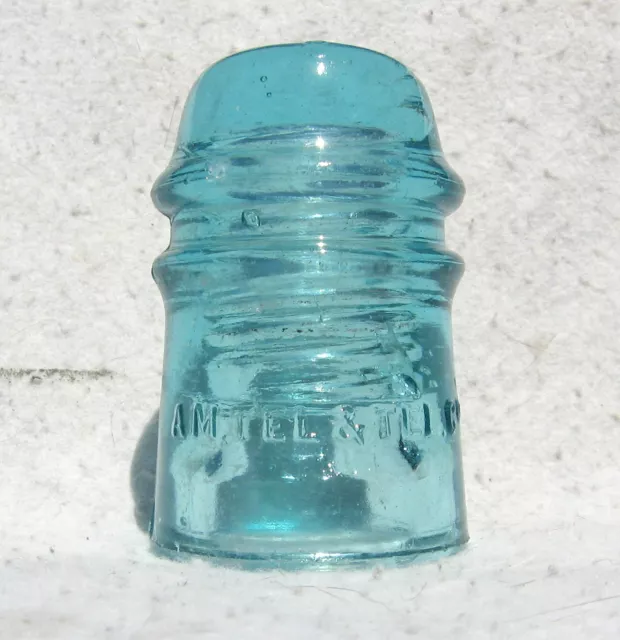 Light Blue Cd 121 Am Tel & Tel Co 8-8 Glass Insulator.