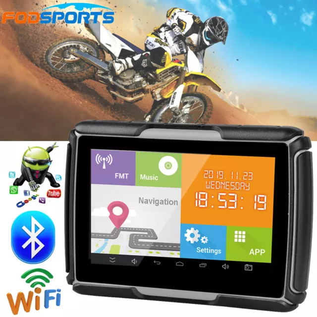 4.3" Zoll Navigationsgerät Motorradnavi Android LKW Auto GPS Navigation 8G IPX7