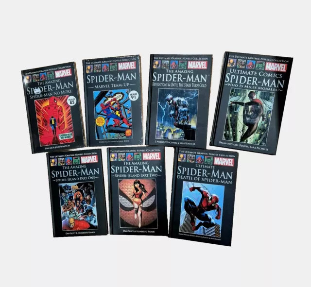 Marvel The Ultimate Graphic Novels Collection - Marvel Spiderman X 7 Hardcovers