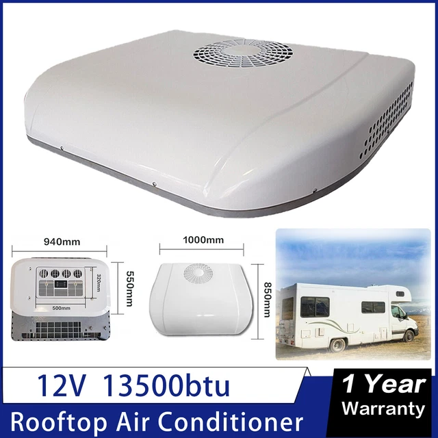 12V MOTORHOME RV Rooftop Air Conditioner Quiet AC Fits Trucks Trailer