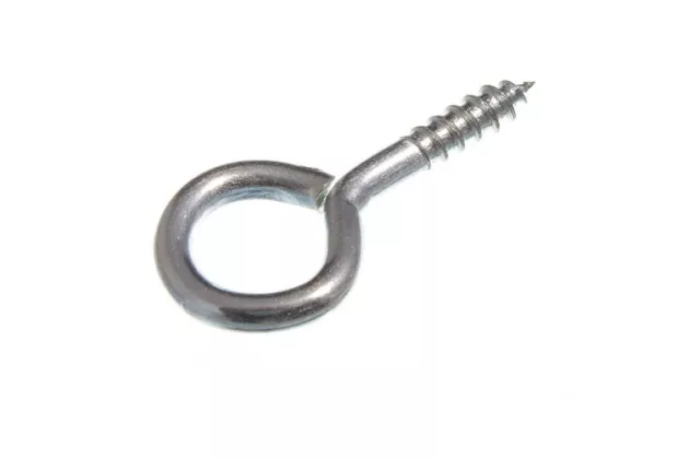 Paquete 100 Tornillo Ojos Marco Ojo Galvanizado 19MM X 1.5