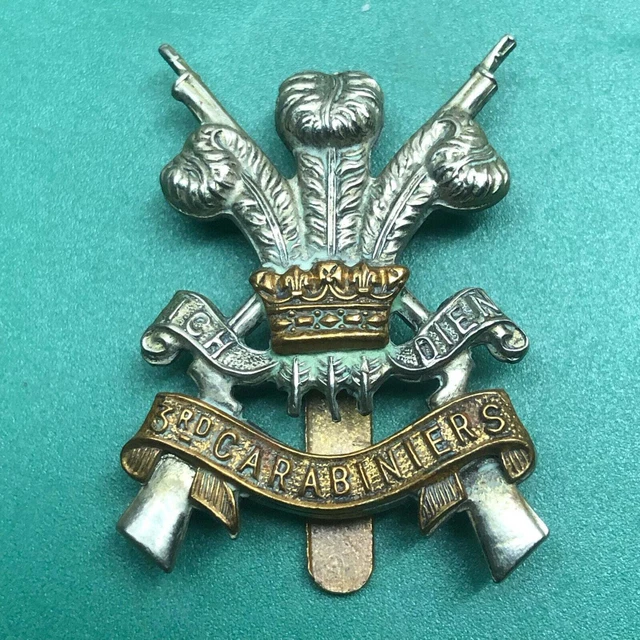 Insigne Original Casquette Manchester Regiment 1er Bataillon Volontaires - Vintage Militaire Britannique