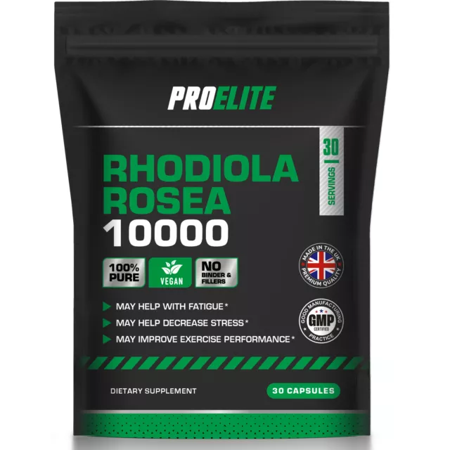 Rhodiola Rosea Capsules 10000mg 5% Salidrosides 21.mg High Strength NaturalVEGAN