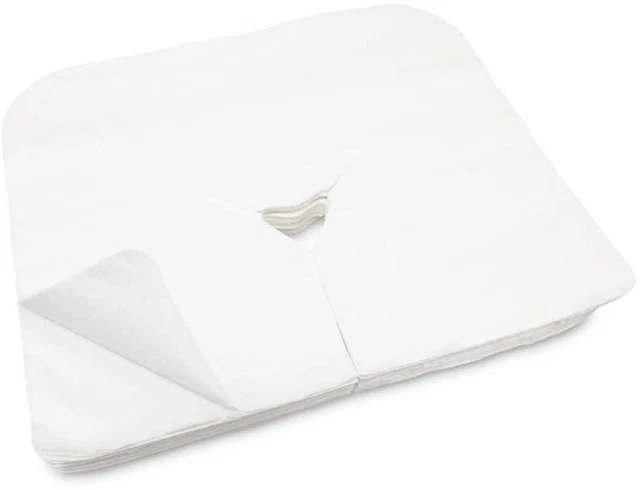 Disposable Face Cradle Covers – Medical-Grade, Ultra Soft, 100 Count White