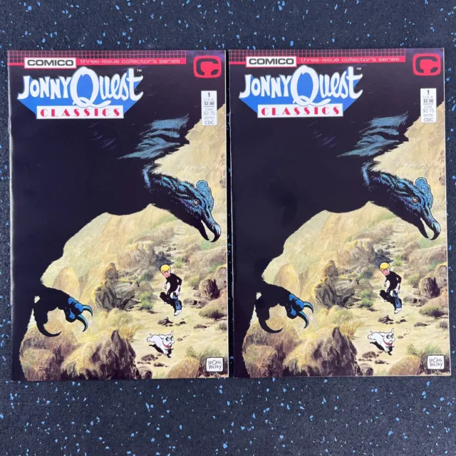 2-Comic Lot Jonny Quest Classics #1 (1st Print Comico 1986) NM- 9.2