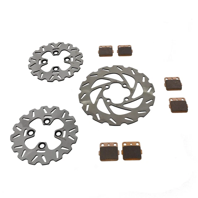 2003 Yamaha Raptor 660 YFM660 Front & Rear RipTide Brake Rotor Disc & Brake Pads