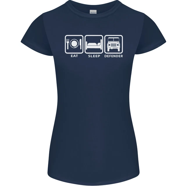 Maglietta da donna Eat Sleep 4X4 Off Road Roading Car Petite Cut 2