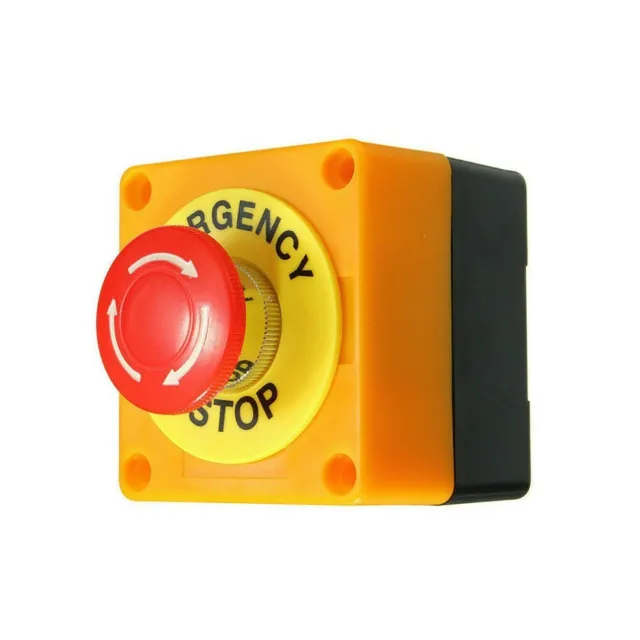 Heschen Interrupteur à bouton-poussoir carré de 16mm, type à verrouillage,  1NO 1NC, rouge bleu vert jaune orange, lampe LED 12V