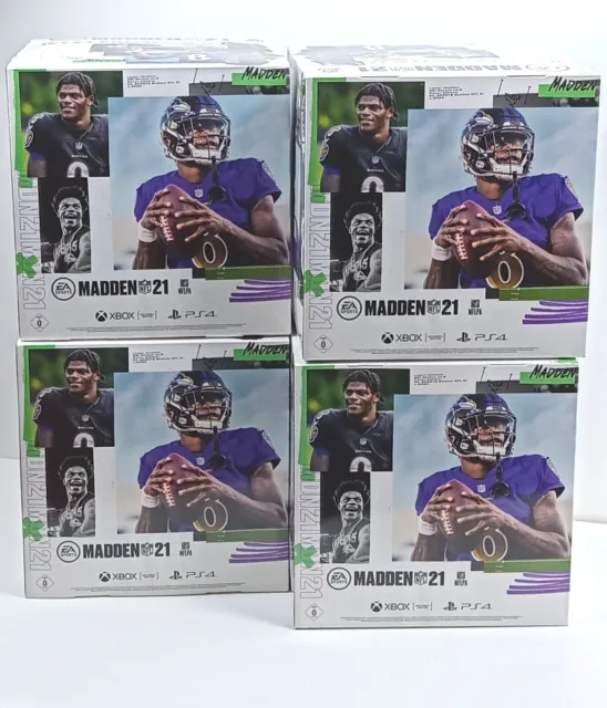 4x Madden 21 Aufsteller Werbung Deko Würfel Promo