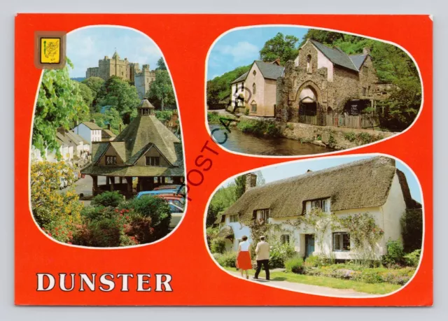 Postcard (R1) UK Dunster Multi View Posted 1986