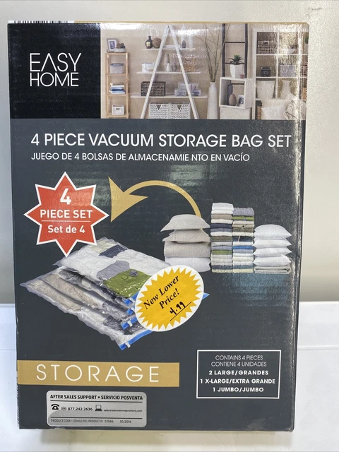 Easy home vacuum storage bags discount