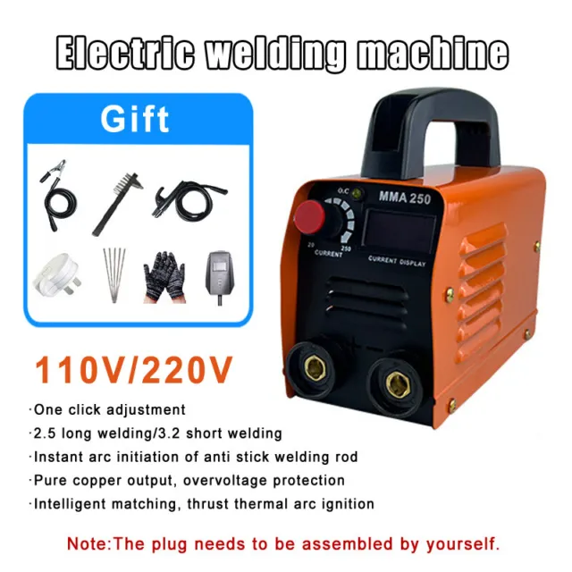 Mini DC Electric Arc Welding Machine Portable IGBT MMA 250 Inverter Automatic